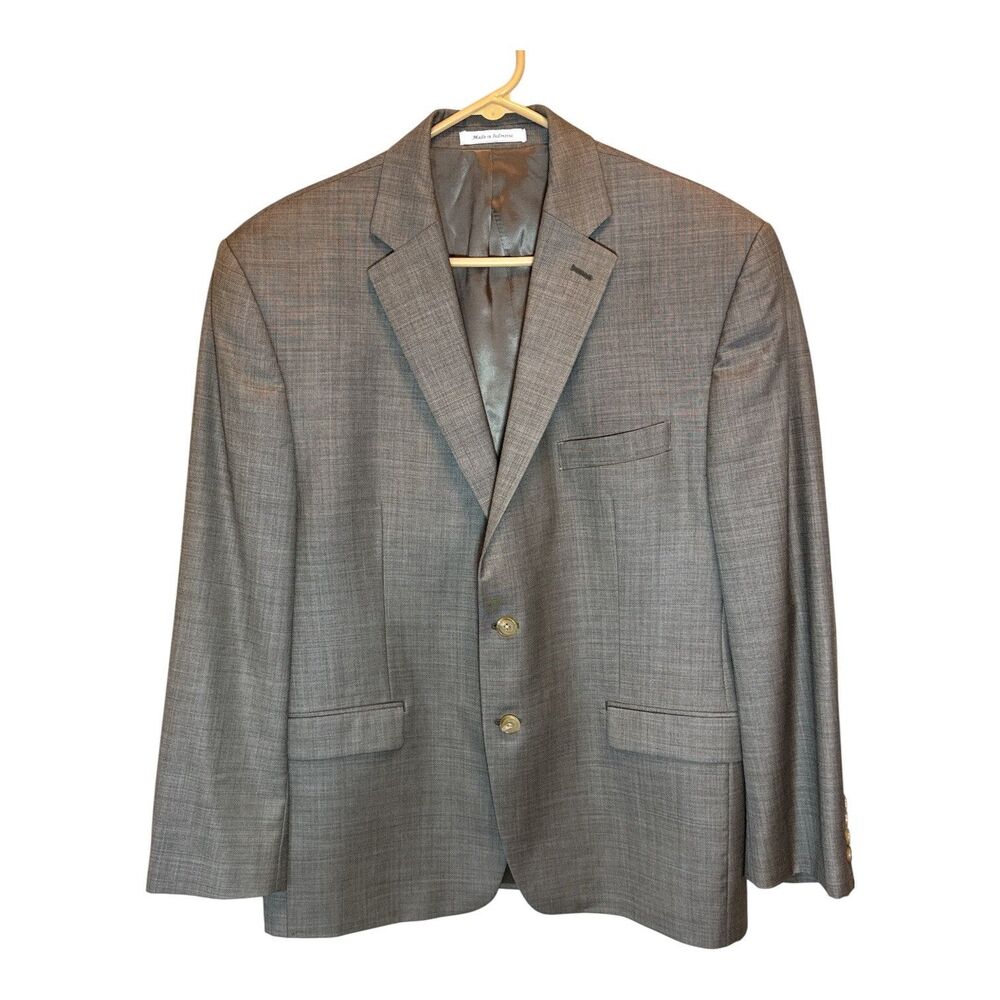 Lauren Ralph Lauren Men’s Gray 100% Wool Blazer Jacket Size 42S Preppy Academia